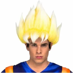 PELUCA ADULTO SAYAN GOKU TALLA ÚNICA