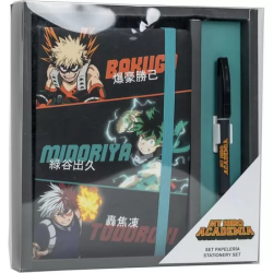 SET DE PAPELERÍA BOLÍGRAFO MY HERO ACADEMIA