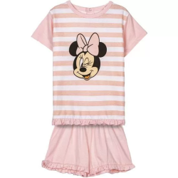 PIJAMA CORTO SINGLE JERSEY MINNIE PINK