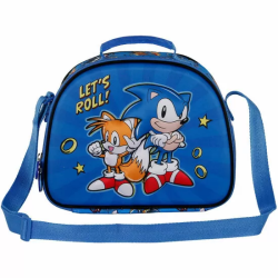 BOLSA PORTAMERIENDAS 3D LETS ROLL SONIC THE HEDGEHOG