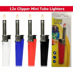 ENCENDEDOR COC LLAMA GAS MINI TUBE SHINY CLIPPER - 1 UNIDAD