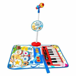 ALFOMBRA BATERIA Y PIANO CON MICRO Y SPORTE MICRO HAPPY MUSIC