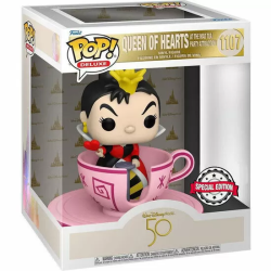 FIGURA POP WALT DISNEY WORLD 50TH QUEEN OF HEARTS AT MAD TEA PARTY EXCLUSIVE