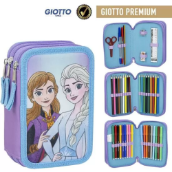 PLUMIER CON ACCESORIOS GIOTTO FROZEN