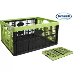 CAJA PLEGABLE 32L 47.5X35X23.6CM VOILА VERDE/NEGRO