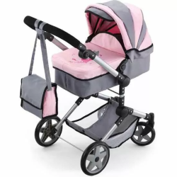 COCHE MUÑECAS COMBI NEO PRO GRIS 84X72X43 CM