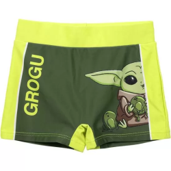 BOXER BAÑO THE MANDALORIAN GROGU GREEN