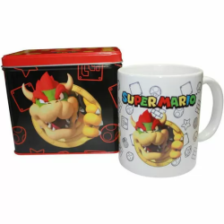 SET TAZA + HUCHA BOWSER SUPER MARIO BROS NINTENDO