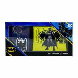 SET CARTERA + LLAVERO BATMAN DC COMICS