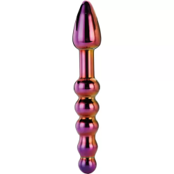 GLAMOUR GLASS RIDGED ANAL DILDO