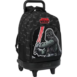 MOCHILA GDE. C/RUEDAS COMPACT EXT.SIMPLE STAR WARS 