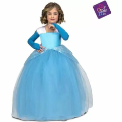 DISFRAZ PRINCESA TUTÚ AZUL TALLA 5-6 Y