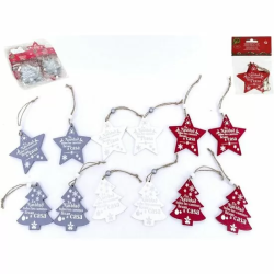 COLGANTE NAVIDAD X2 - 8CM 6SORT