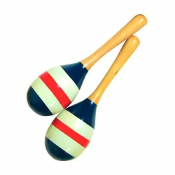 MARACAS DE MADERA PINTADA