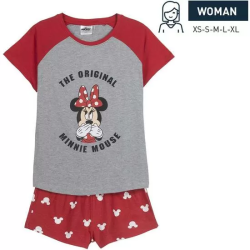 PIJAMA CORTO SINGLE JERSEY PUNTO MINNIE RED