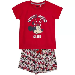 PIJAMA CORTO SINGLE JERSEY PUNTO MINNIE RED