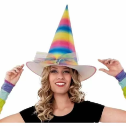 SOMBRERO DE BRUJA RAINBOW 58 CM