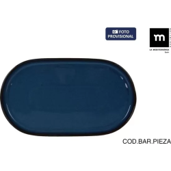 BANDEJA OVAL 36X20.5CM CHESTER BLUE