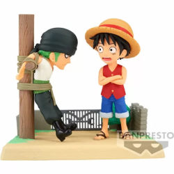 FIGURA MONKEY D LUFFY & RORONOA ZORO LOG STORIES ONE PIECE 7CM