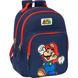 MOCHILA DOBLE ADAPT.CARRO SUPER MARIO 