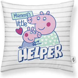 FUNDA DE COJÍN 100% ALGODÓN 45X45CM MODELO MUMMYS HELPER A