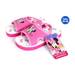 ZAPATILLAS VERANO INFANTILES CON GOMA MINNIE FUCSIA TALLA 23