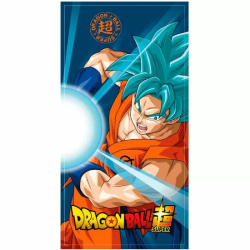 TOALLA GOKU SUPER SAIYAN BLUE DRAGON BALL SUPER MICROFIBRA