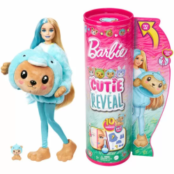 MUÑECA CHELSEA CUTIE REVEAL SERIE DISFRACES OSITO DELFIN BARBIE