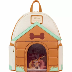 MOCHILA LENTICULAR I HEART DOGS DOG HOUSE DISNEY LOUNGEFLY 26CM