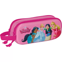 PORTATODO DOBLE 3D PRINCESAS DISNEY