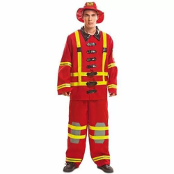 DISFRAZ ADULTO BOMBERO TALLA XL