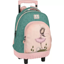 MOCHILA GDE. C/RUEDAS COMPACT SANTORO™’S MIRABELLE 