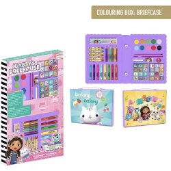 SET PAPELERÍA COLOREABLE CAJA GABBY´S DOLLHOUSE