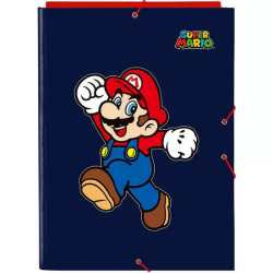 CARPETA FOLIO 3 SOLAPAS SUPER MARIO 