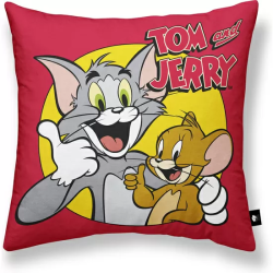 FUNDA DE COJÍN 100% ALGODÓN 45X45CM MODELO TOM & JERRY A