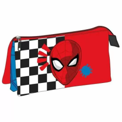 ESTUCHE PORTATODO 3 COMPARTIMENTOS SPIDERMAN 11.5 X 2.0 X 22.5 CM