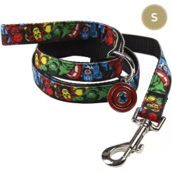 CORREA PARA PERROS S MARVEL BLACK