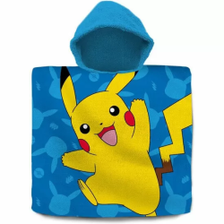 PONCHO TOALLA POKEMON ALGODON