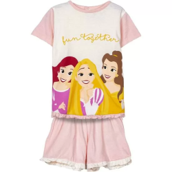 PIJAMA CORTO SINGLE JERSEY PRINCESS PINK