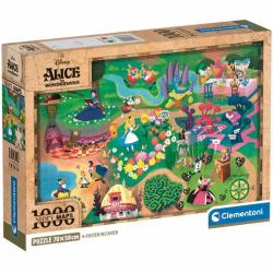 PUZZLE MAPA ALICIA EN EL PAIS DE LAS MARAVILLAS DISNEY 1000PZS