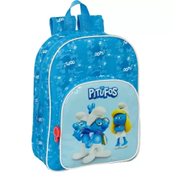 MOCHILA INFANTIL ADAPT.CARRO LOS PITUFOS