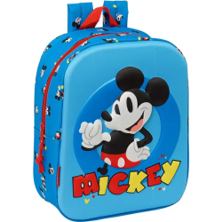 MOCHILA GUARDERIA 3D BOLSILLO RED MICKEY MOUSE