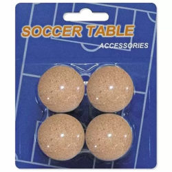 BLISTER 4 PELOTAS CORCHO FUTBOLIN 35 MM