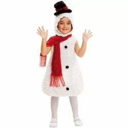 DISFRAZ MUÑECO DE NIEVE PELUCHE TALLA 12-24 M