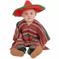 DISFRAZ BEBE MEXICANO TALLA 0-12 MESES