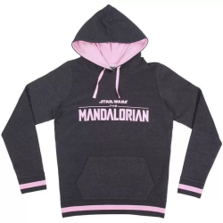 SUDADERA CON CAPUCHA COTTON BRUSHED THE MANDALORIAN THE CHILD GRIS