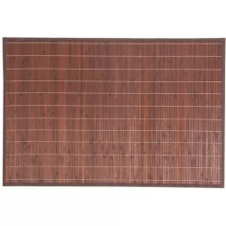 ALFOMBRA BAMBOO 60X90CM MARRÓN OSCURO