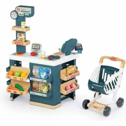 SUPERMERCADO CON CARRITO, CAJA REGISTRADORA Y 42 ACCESORIOS. 89,6 X 60 X 60 CM