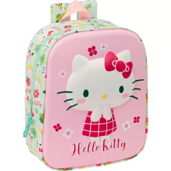 MOCHILA GUARDERIA 3D BOLSILLO RED HELLO KITTY