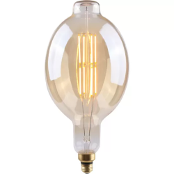 BOMBILLA LED DECORATIVA BT180 REGULABLE ORO E27 8W 500LM 2100K 15000H